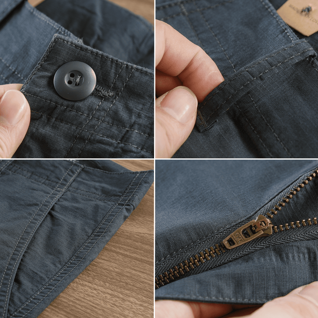 Pack de 4 Pantalones Masculinos de Sarga