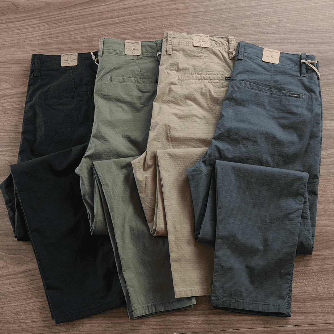 Pack de 4 Pantalones Masculinos de Sarga