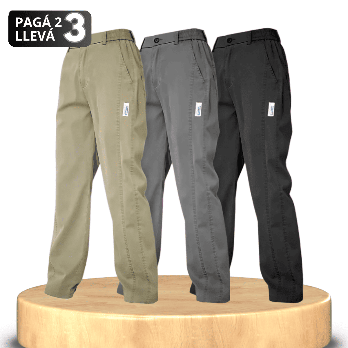 PACK 03 PANTALONES AURORA TEJIDO SEDA FRÍA Y CÓMODAS.