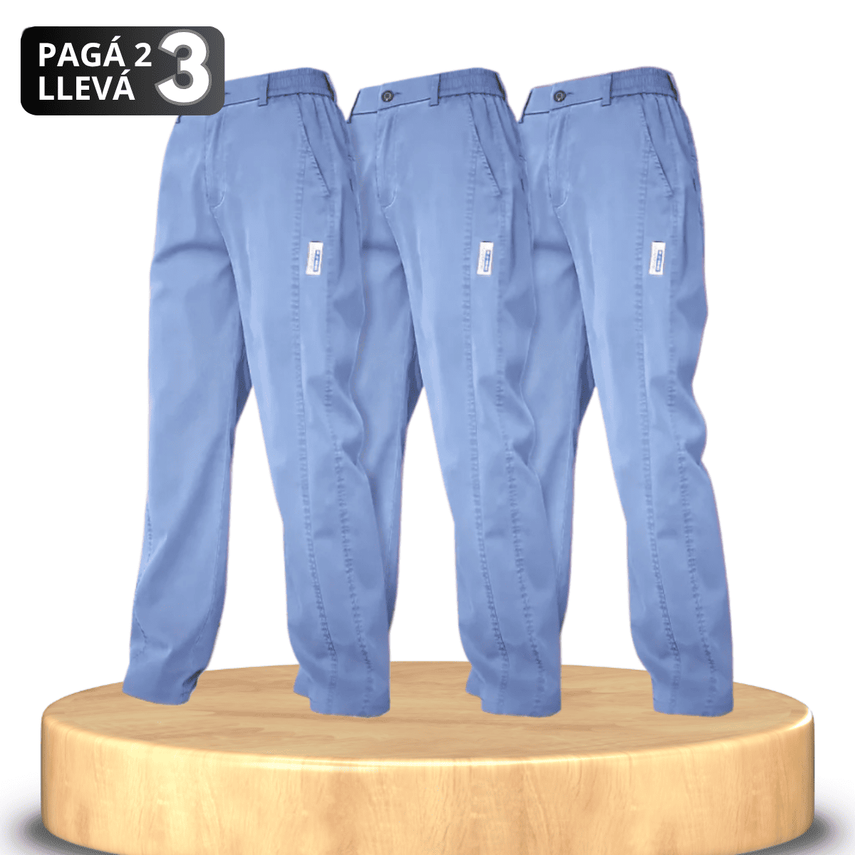 PACK 03 PANTALONES AURORA TEJIDO SEDA FRÍA Y CÓMODAS.
