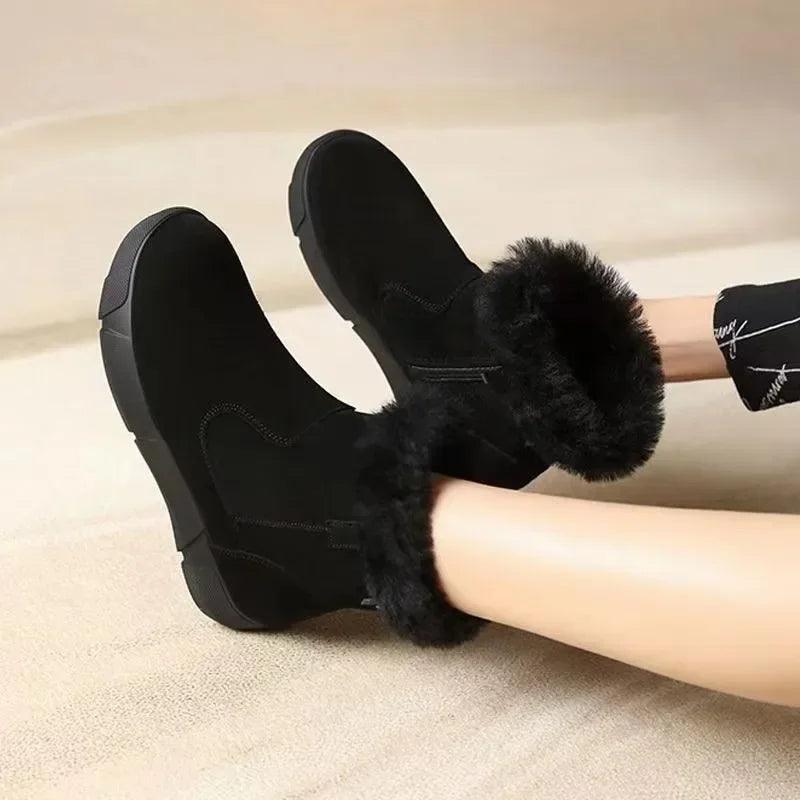 Botitas Detalles Peluche y Suela Robusta