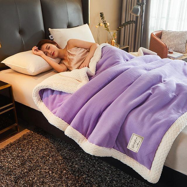 Manta Acolchada de Terciopelo Doble Faz Vevelt Kiss™
